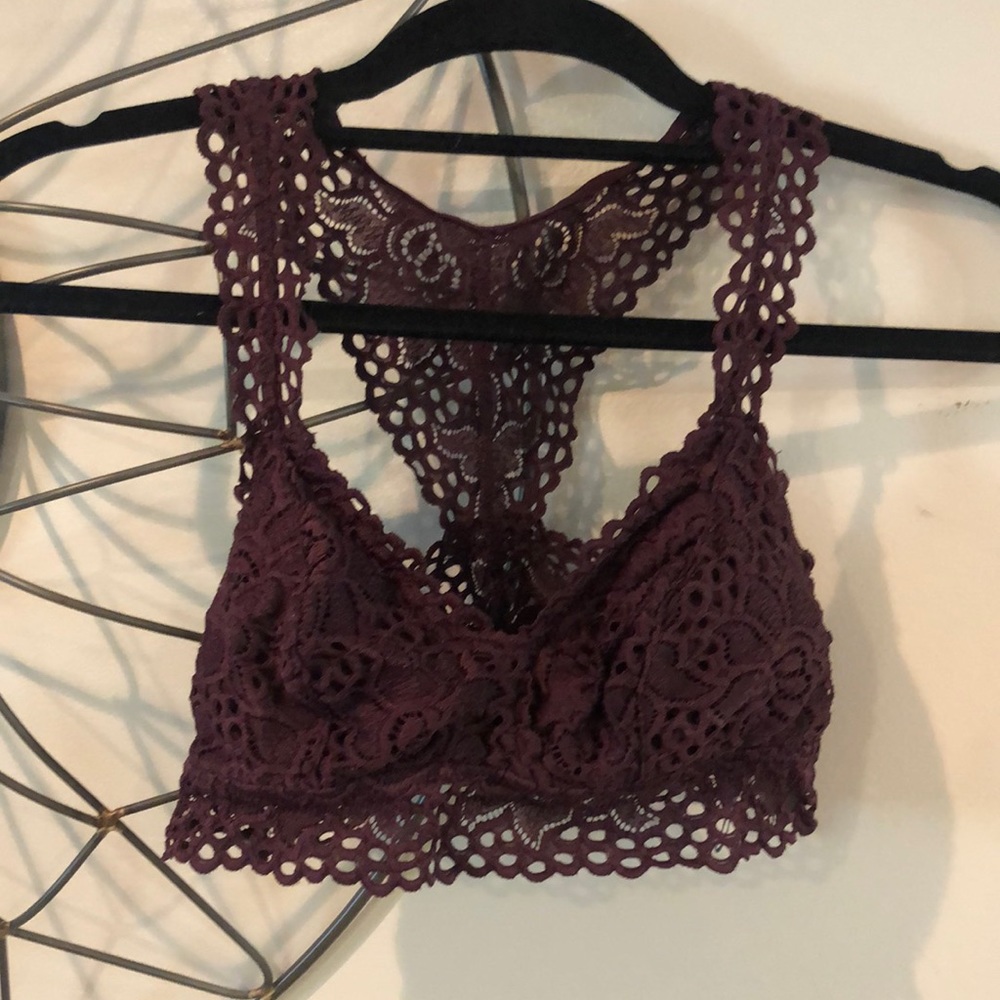 Aerie bra/bralette. Beautiful deep maroon. Like nee condition.